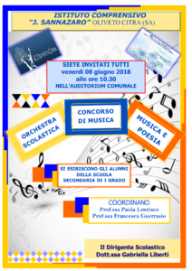 locandina concerto musicale scuola secondaria di I grado