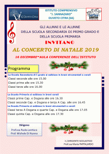 locandina concerto di Natale 2019