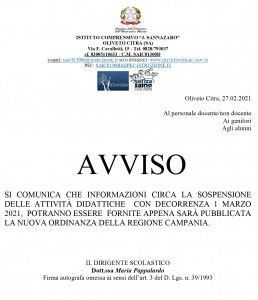 AVVISO SOSPENSIONE ATTIVITA' DIDATTICHE DAL 1 MARZO_PRIMO AVVISO_pages-to-jpg-0001